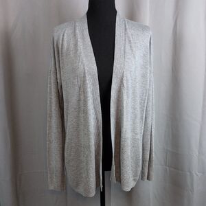 Verve Ami Light Gray Open-Front Cardigan‎